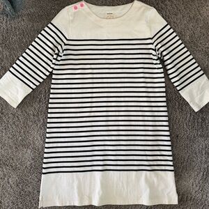 Striped Black and White Women's Dress
